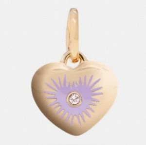 COACH HEART CHARM